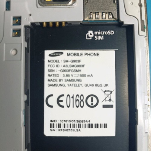 Samsung Galaxy S5 parts with broken screen, unknown condition