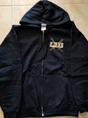 Zipped Hoodie Up The Hammers XII 2017 Large like new, black