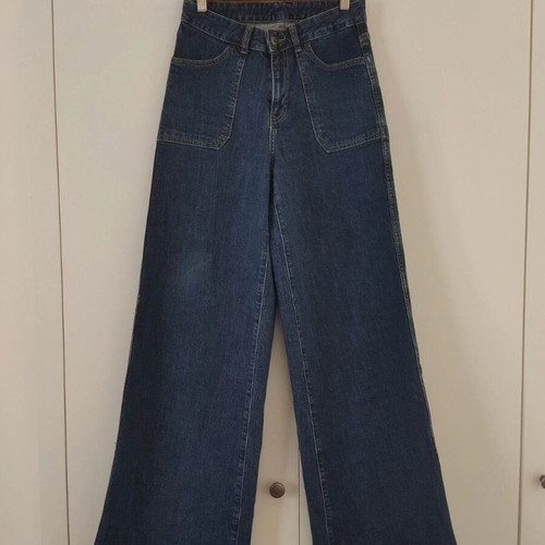Dr Denim Bisset Wide Leg Jeans like new, blue, size 27/32
