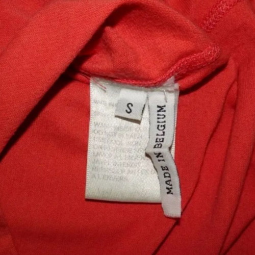 Ann Demeulemeester Black Rose vintage top new, size S, red