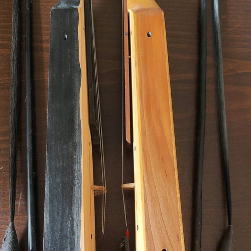 Pontian lyres like new, 2 handmade with kapán bows