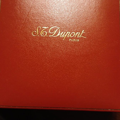 Αναπτήρας Dupont Paris χρυσός σαν καινούργιο με χαραγμένα αρχικά Α.Π