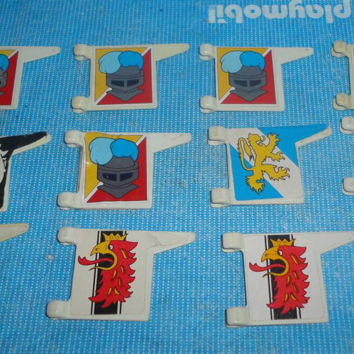 Playmobil Flags pack of 12 like new