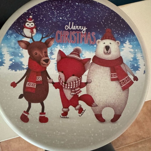 Christmas metal boxes like new, set of 2 large