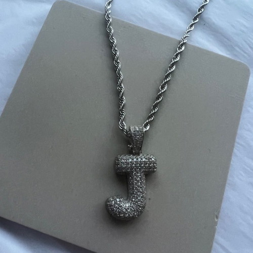 Necklace with letter J new