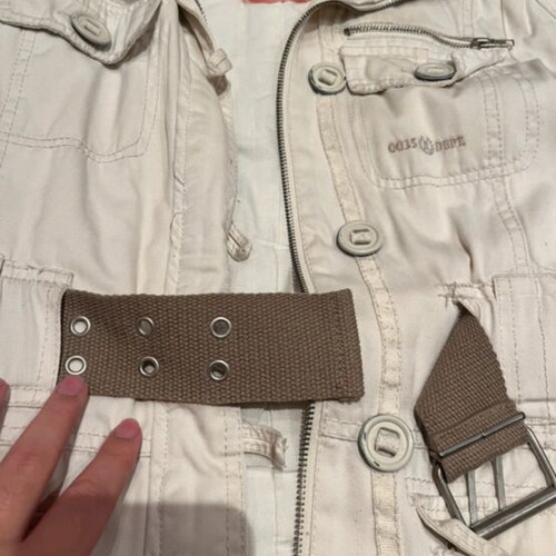 Bershka jacket used, size M, white