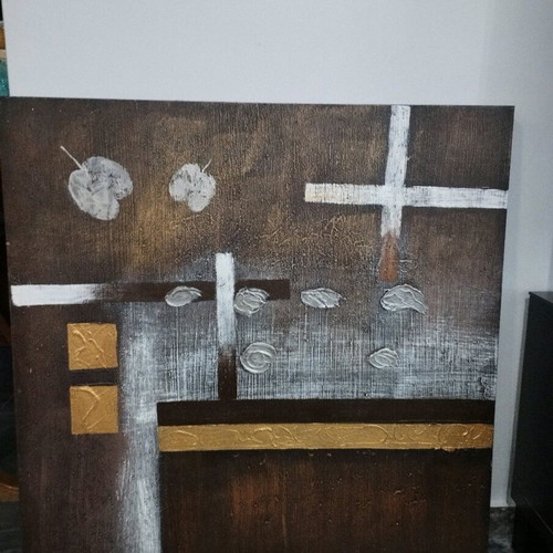 Canvas painting used 80×80cm