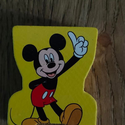 Mickey Mouse Disney Retro wooden collectible chess piece like new