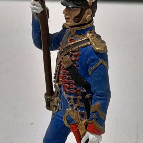 Lead soldier used, Napoleonic cannon gunner figure