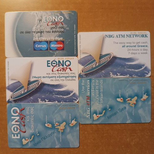 National Bank phone card set 7/00 35,000 print run 5 pcs like new