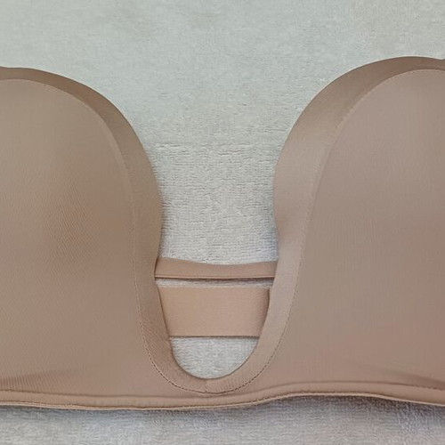 WonderBra Ultimate Plunge Beige Bra 75B new