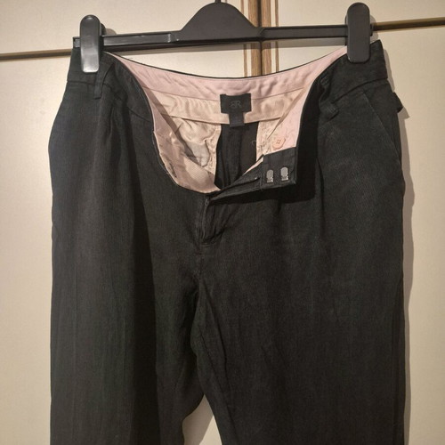 Women's black pants straight leg with cuffs like new