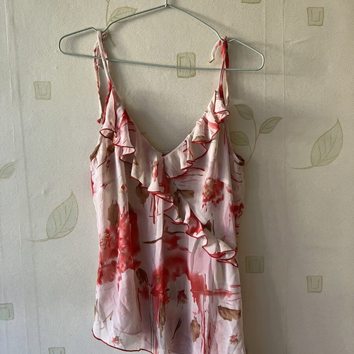 A-Style Pink Women's Top with Ruffles Size M New