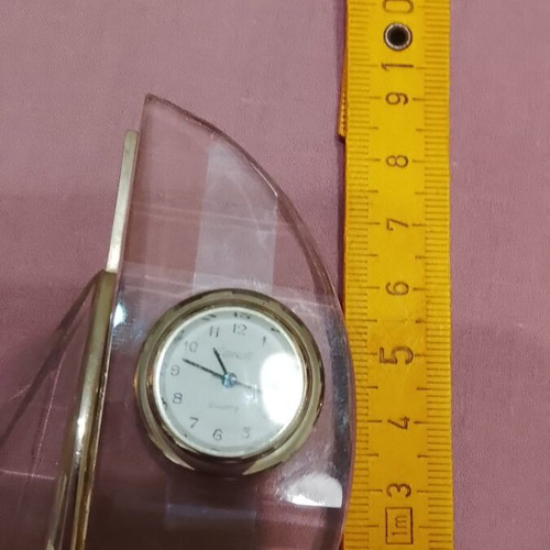 Sailboat crystal clock used