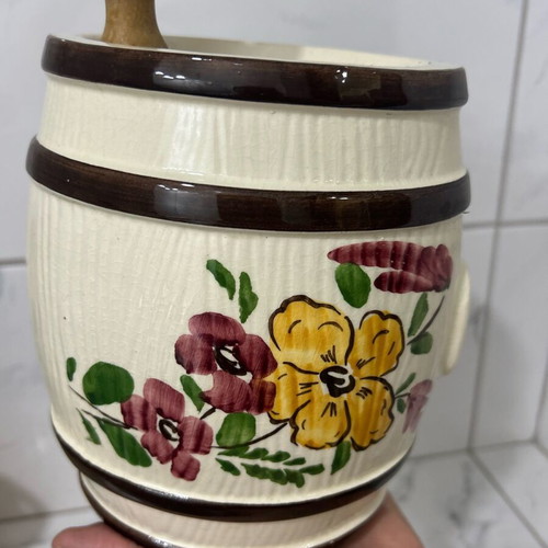 Porcelain whiskey barrel Germany retro like new