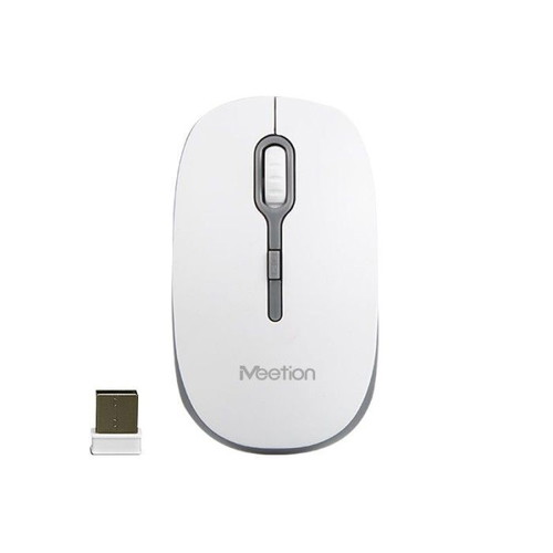 Meetion MT-R547 wireless mouse white and gray, new