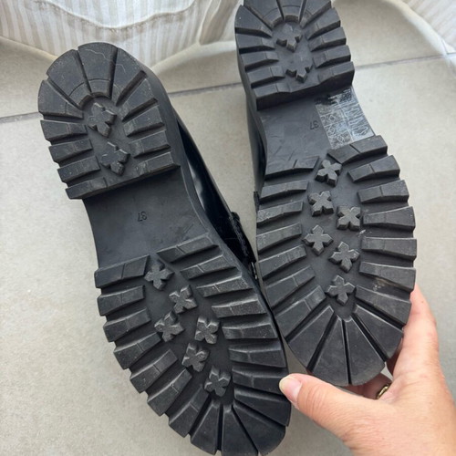 Oxford loafers H&M like new, black, size 37