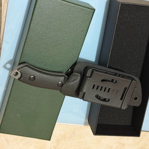 Survival Knife like new with iron handle and plastic sheath