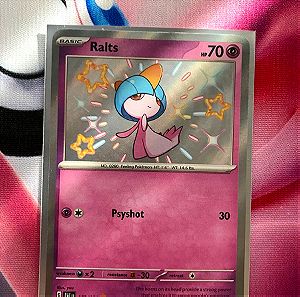 Pokémon καρτα Shiny Ralts Paldean Fates