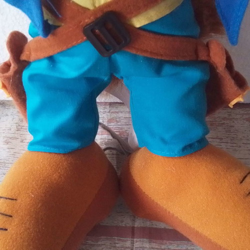 Plush Sheriff Beaver used Sommerland, height 35 cm