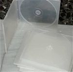 ΘΗΚΕΣ ΓΙΑ CD-DVD PP SLIM 5mm ΔΙΑΦΑΝΕΙΣ  50 τεμ