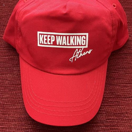 Johnnie Walker Hat red, new with Keep Walking logo