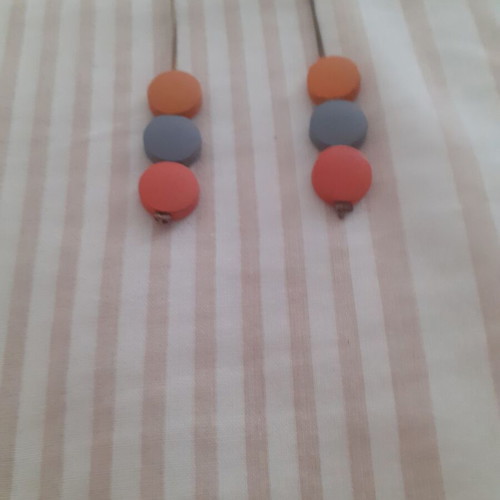 Wooden colorful dangling earrings new