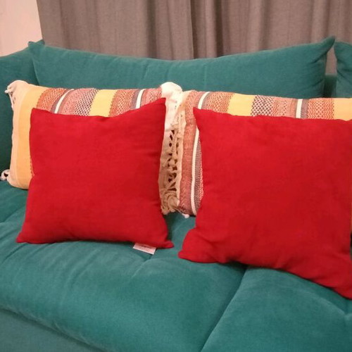 Burgundy pillows new, set of 2 pieces 38x38 cm