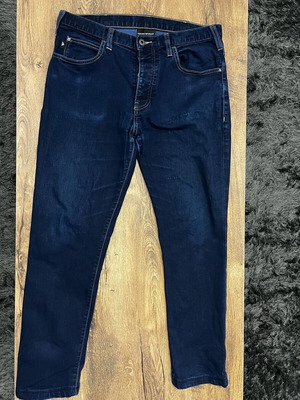 Emporio Armani men's jeans n32 used, navy blue