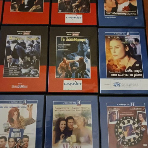 Foreign movies used, pack of 12 DVDs with subtitles