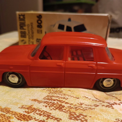 Renault wind-up toy by Vasileiadis like new, plastic