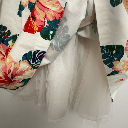 Floral dress Le Vertige used, cocktail style with tulle skirt
