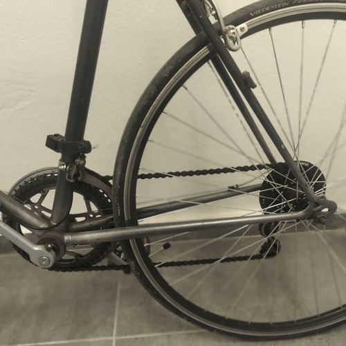 Antique road bike, black, 29 inch, V-brakes, gears