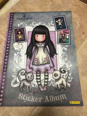 Panini Santoro Gorjuss sticker album with the girl like new