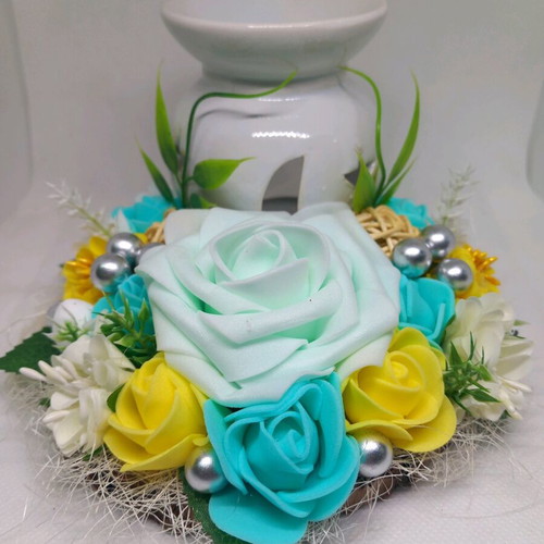 Handmade composition with 13cm burner new for waxmelts