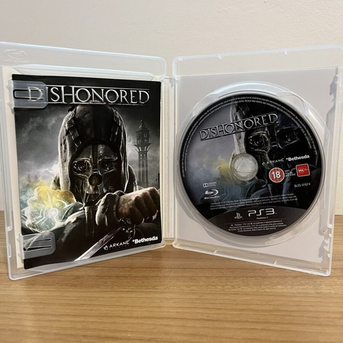 Dishonored PS3 game used, complete with original case and booklet