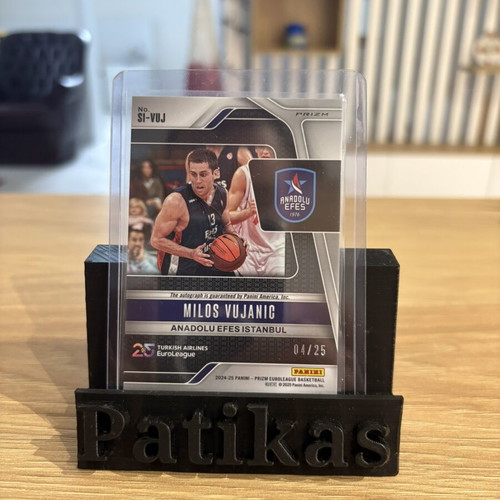 Milos Vujanic 2024-25 Prizm Euroleague Mojo Auto card like new, Anadolu Efes Istanbul