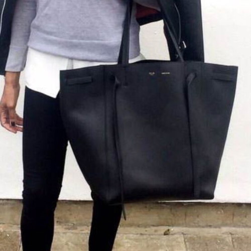 Celine Cabas Phantom Medium Black handbag new with authenticity certificates