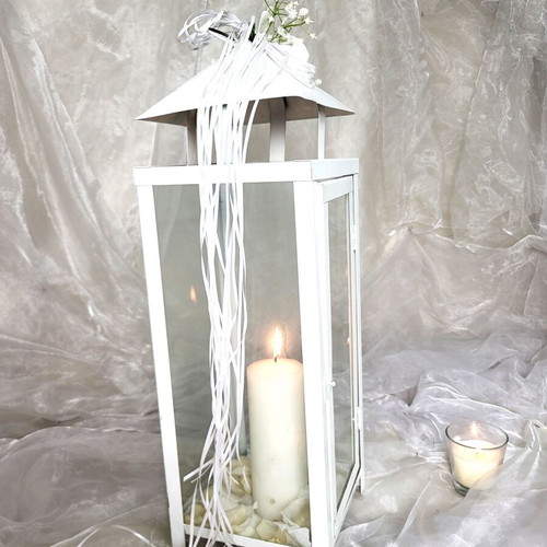 White iron lantern used 60cm