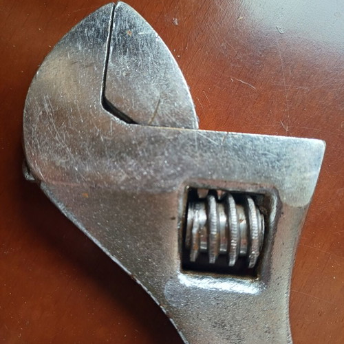 Pastorino adjustable wrench used 250mm vintage, Chrome Vanadium