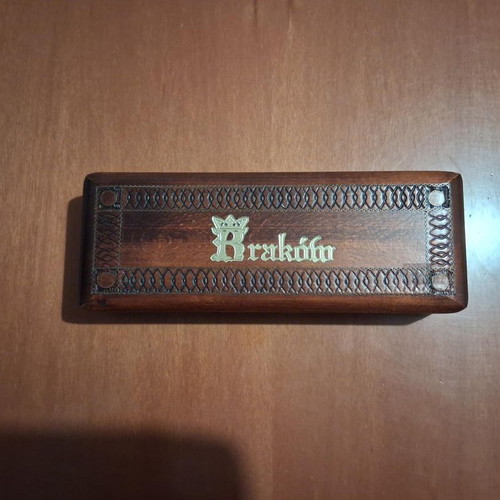 Carved wooden jewelry box new