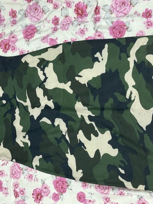 Zara camouflage dress like new, size L