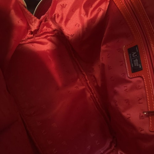 Armani Jeans Handbag new, red with inner pockets