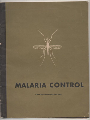 Malaria Control booklet used, 1941 edition