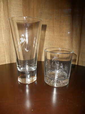 Johnnie Walker Millennium collectible glasses like new