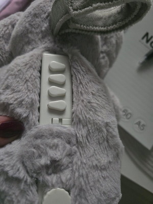 Elephant teddy like new with white noise and timer