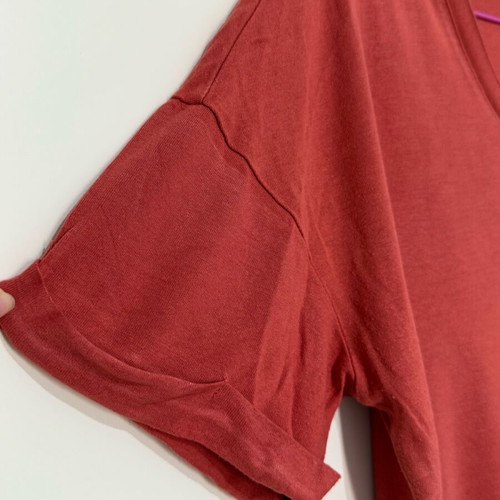 Coral T-shirt Pink Woman small wide fit like new