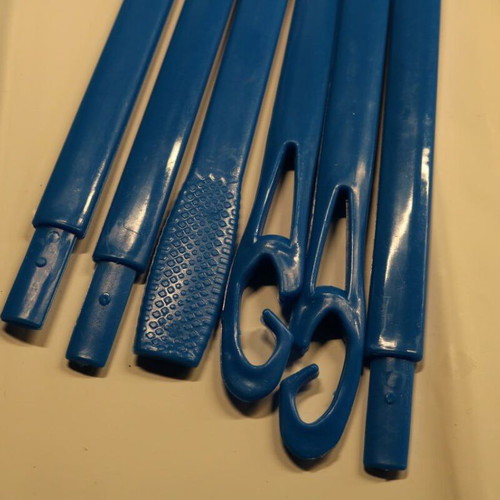 Curling rod set like new, 30 pieces, 45 cm stretchable
