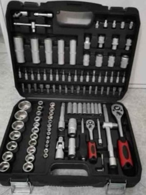 Professional toolbox 108 pieces 1/2" 1/4" new