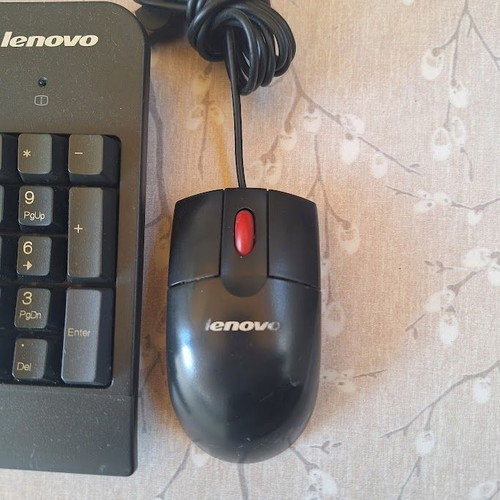 Lenovo Wired Keyboard KU-0225 and Optical Mouse Set like new